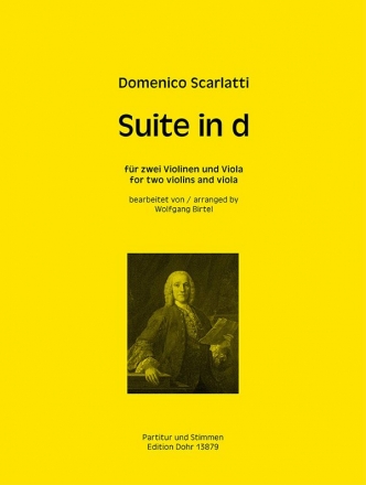 Suite d-Moll fr 2 Violinen und Viola Partitur und Stimmen