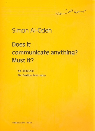 Does it communicate anything? Must it op.36 fr 1-X Spieler Partitur (= Stimmen)