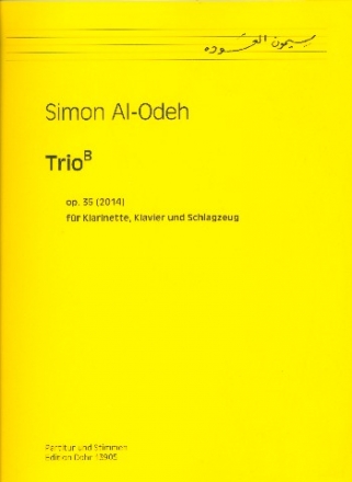Trio B op.35 fr Klarinette, Schlagzeug und Klavier Stimmen