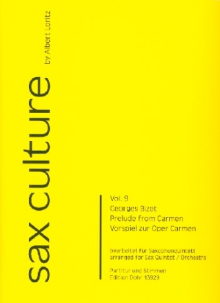 Vorspiel zur Oper Carmen fr 5 Saxophone (Ensemble) (SAATBar) Partitur und Stimmen