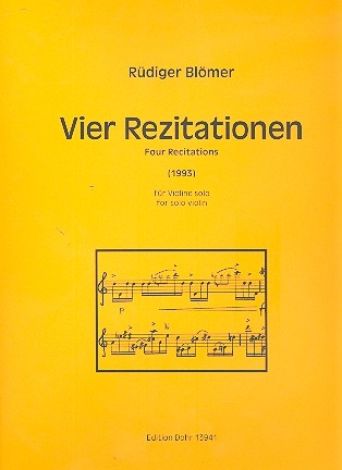 4 Rezitationen fr Violine