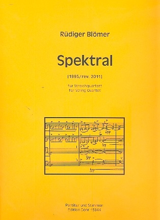 Spektral fr Streichquartett Partitur und Stimmen