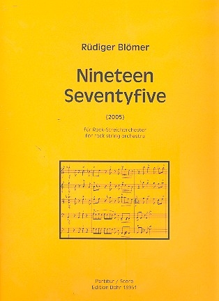 Nineteen Seventyfive fr Rock-Streichorchester Partitur