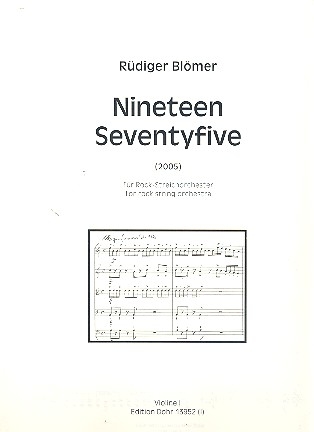 Nineteen Seventyfive fr Rock-Streichorchester Stimmensatz (5-4-3-2-1)