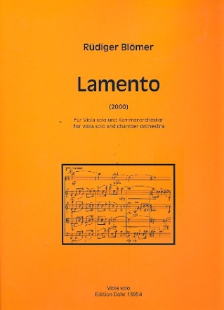 Lamento fr Viola und Kammerorchester Viola solo