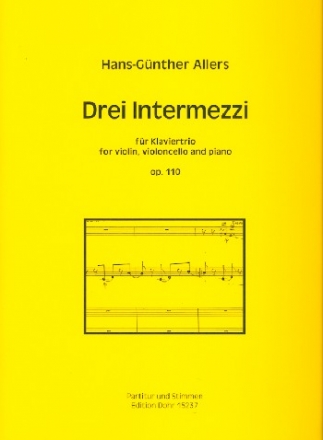 3 Intermezzi op.110 fr Violine, Violoncello und Klavier Stimmen