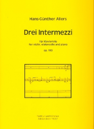 3 Intermezzi op.110 fr Violine, Violoncello und Klavier Stimmen