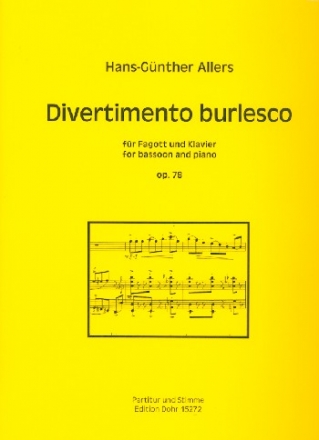 Divertimento burlesco op.78 fr Fagott und Klavier