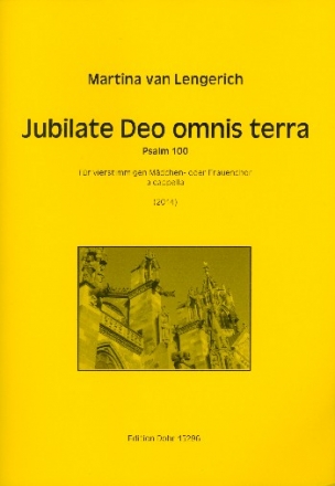 Jubilate Deo omnis terra fr Frauenchor (Mdchenchor) a cappella Partitur