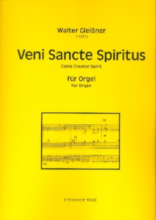 Veni sancte spiritus fr Orgel