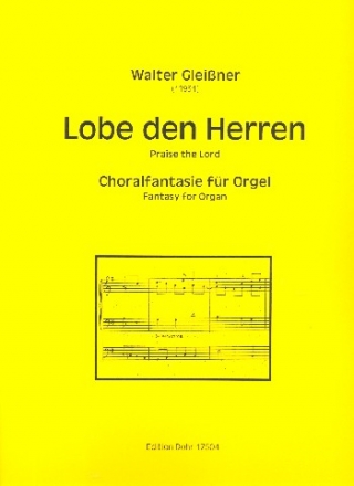 Choralfantasie ber Lobe den Herren fr Orgel
