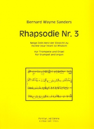 Rhapsodie Nr.3 fr Trompete und Orgel