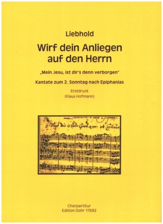 Wirf dein Anliegen auf den Herrn fr Soli, gem Chor, 2 Altblockflten, 3 Viole a gamba und Bc Chorpartitur