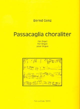 Passacaglia choraliter fr Orgel