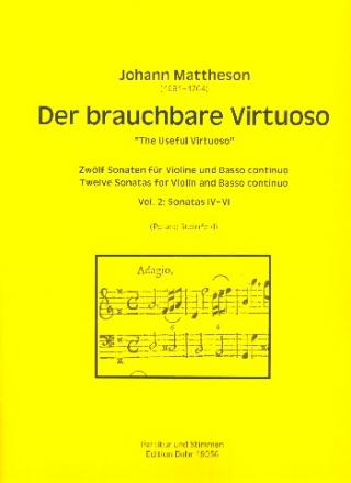 Der brauchbare Virtuose Band 2 - Sonaten Nr.4-6 fr Violine und Bc Partitur und Stimmen (Bc ausgesetzt)