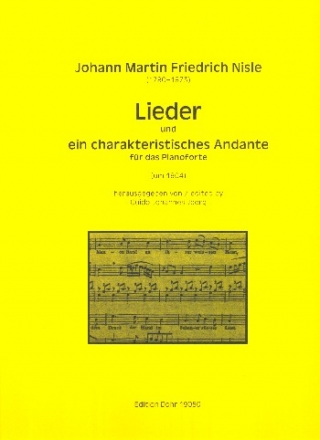 Lieder und ein charakteristisches Andante fr Gesang und Klavier Partitur