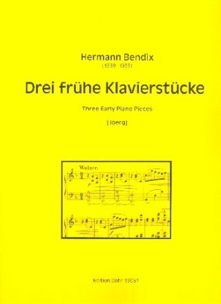 3 frhe Klavierstcke fr Klavier
