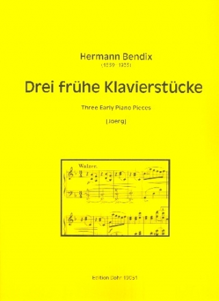 3 frhe Klavierstcke fr Klavier