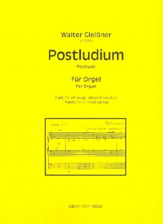 Postludium fr Orgel