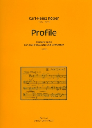 Profile fr 3 Posaunen und Blasorchester Partitur