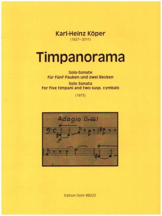 Timpanorama fr 5 Pauken und 2 Becken Spielpartitur