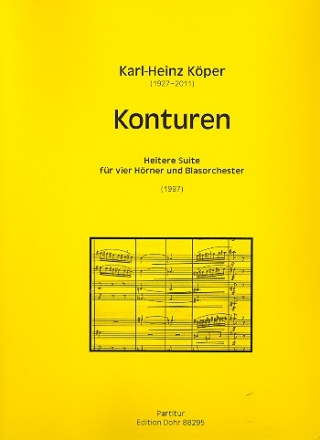 Konturen fr 4 Hrner und Blasorchester Partitur