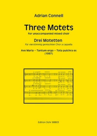 3 Motets f�r gem Chor a cappella Partitur