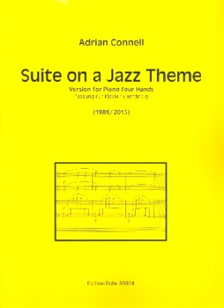 Suite on a Jazz Theme f�r Klavier zu 4 H�nden Spielpartitur