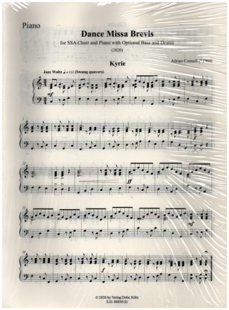 Dance Missa brevis f�r Frauenchor (SSA) und Klavier (E-Bass und Percussion ad lib) Stimmensatz