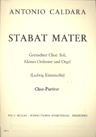Stabat Mater fr Soli, Chor, Orchester und Orgel Chorpartitur