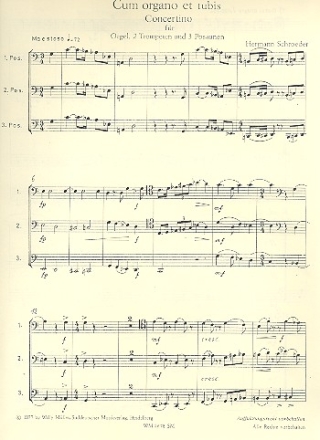 Concertino fr Orgel, 2 Trompeten und 3 Posaunen Posaune 1-3