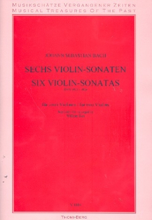 6 Sonaten BWV1001-1006 fr 2 Violinen Spielpartitur