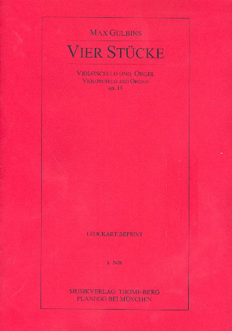 4 Stcke op.14 fr Violoncello und Orgel
