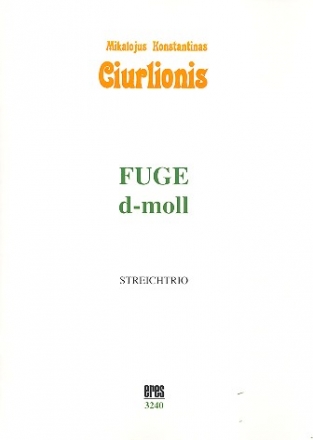 Fuge d-Moll fr Violine, Viola und Violoncello Partitur und Stimmen