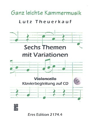 6 Themen mit Variationen ber Kinder- und Volkslieder (+CD) fr Violoncello