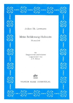 Mein Schleswig-Holstein fr Gesang und Klavier Partitur