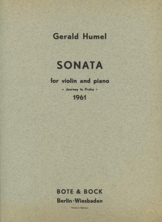 Sonate Nr.1 Violine und Klavier