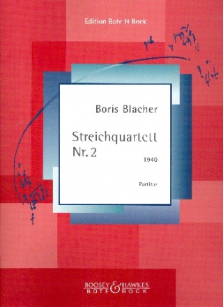 Quartett Nr.2 op.16 fr Streichquartett Partitur