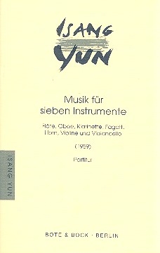 Musik fr 7 Instrumente fr Flte, Oboe, Klarinette, Fagott, Horn, Violine und Violoncello Studienpartitur