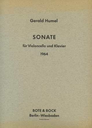 Sonate Violoncello und Klavier