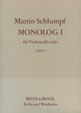 Monolog I Violoncello