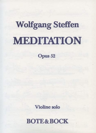 Meditation op. 52 Violine