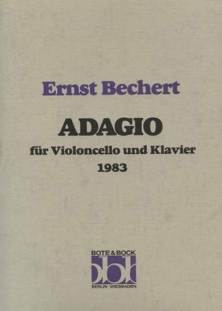 Adagio Violoncello und Klavier