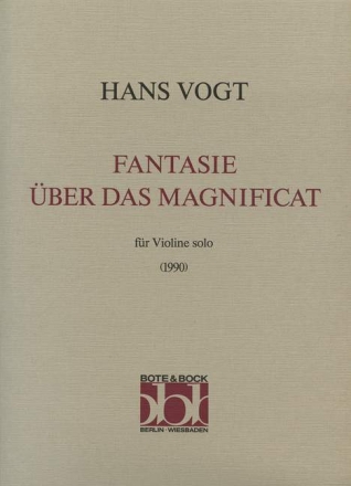 Fantasie ber das Magnificat Violine