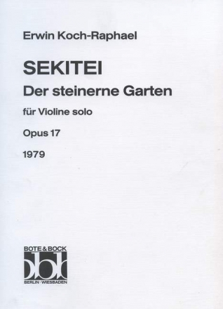 Sekitei op. 17 Violine