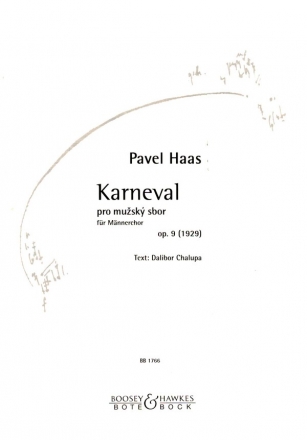 Karneval op.9 fr Mnnerchor a cappella Partitur (tschech)