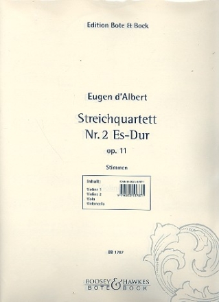 Streichquartett Es-Dur op. 11 Stimmen