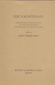 Die Nachtigall  Textbuch/Libretto
