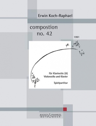 composition no.42 Klarinette, Violoncello und Klavier Partitur
