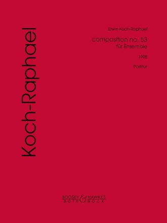 composition no.53 Heft 1 Flte, Klarinette, Violine, Viola und Violoncello Partitur und Stimmen